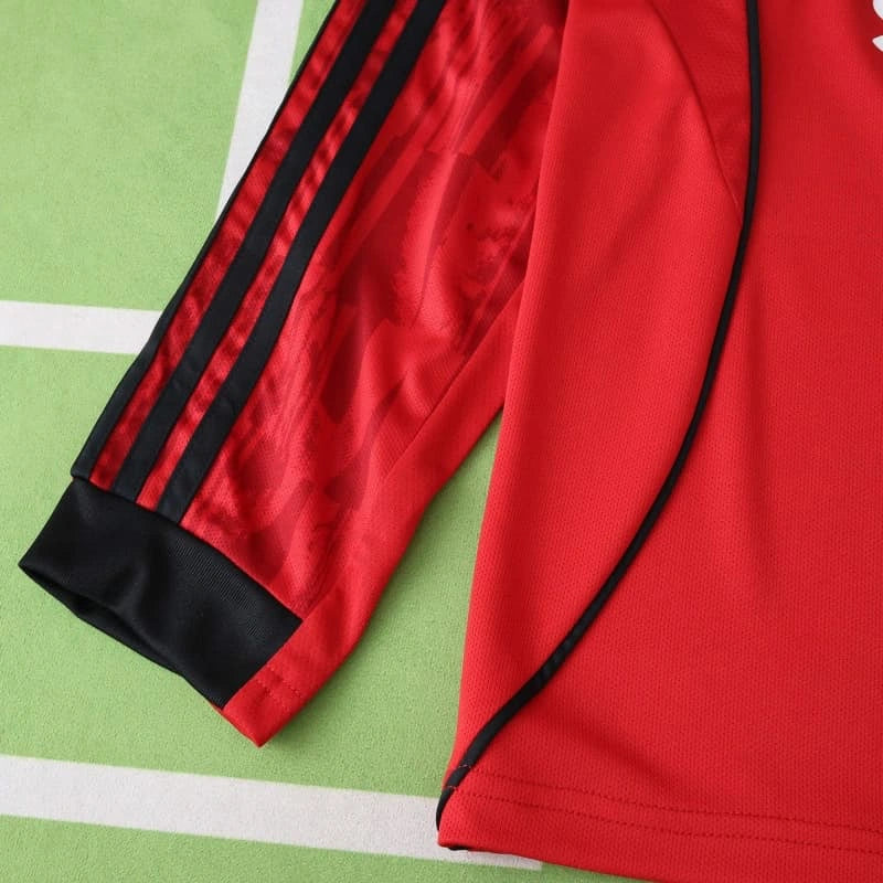 Manchester United F.C. 25/26 – Camiseta Home Manga Larga Fan Version