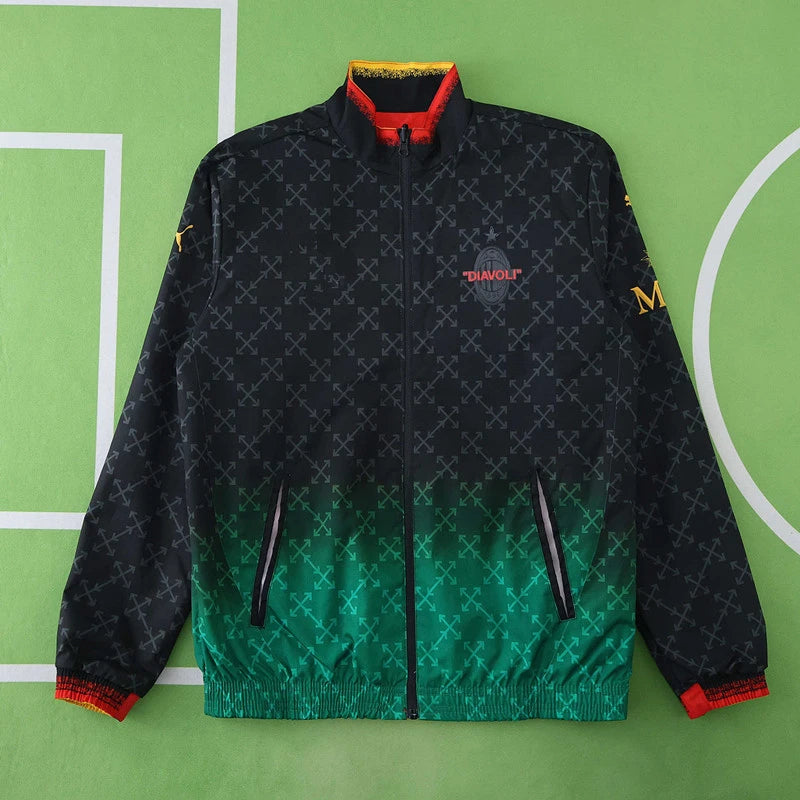 24/25 A.C. Milan Reversible Windbreaker – Wear on Both Sides
