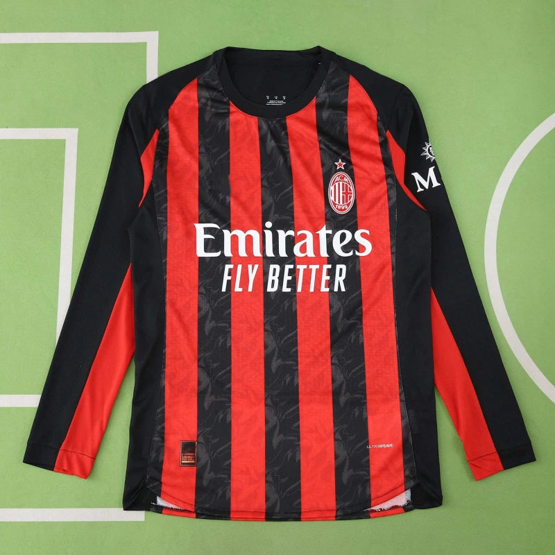 25/26 Season A.C. Milan Home Long Sleeved – Player Version