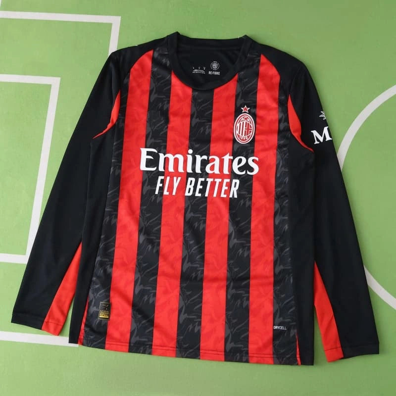 25/26 Season A.C. Milan Home Long Sleeved – Fan Version