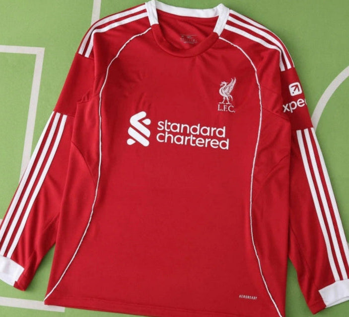 Liverpool F.C. 25/26 – Camiseta Home Manga Larga Fan Version