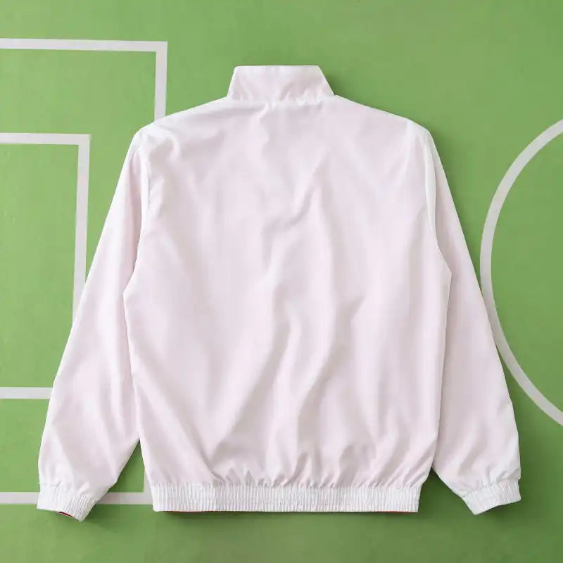 2025 Real Madrid CF Cortavientos Reversible – Rojo y Blanco