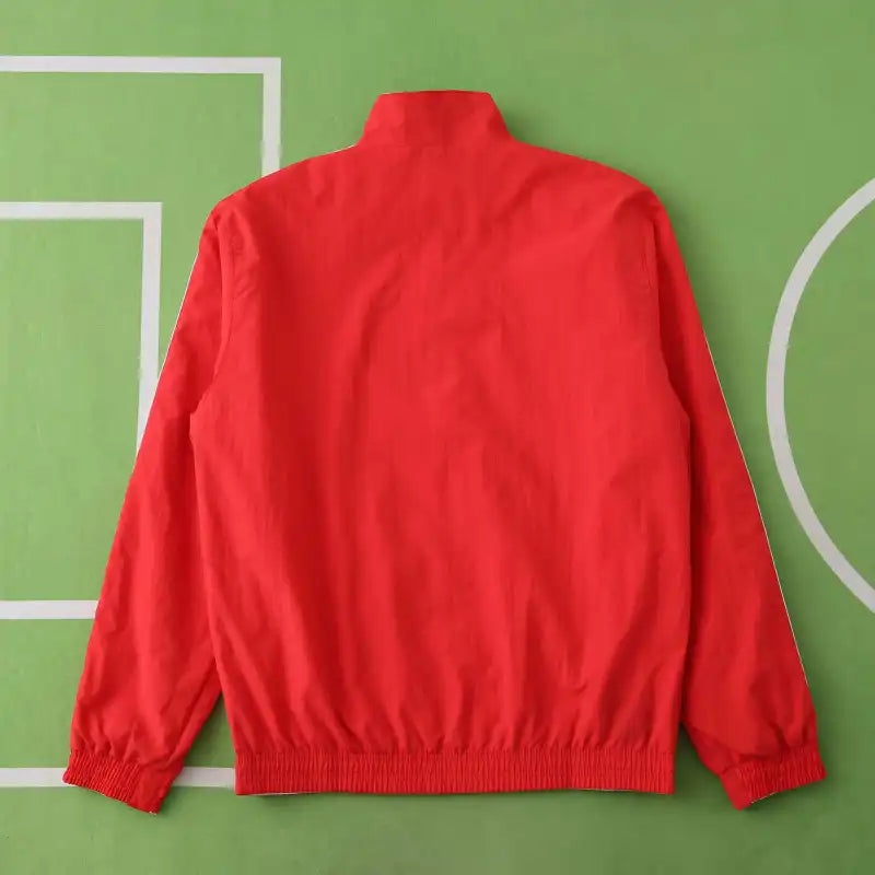 2025 Real Madrid CF Cortavientos Reversible – Rojo y Blanco
