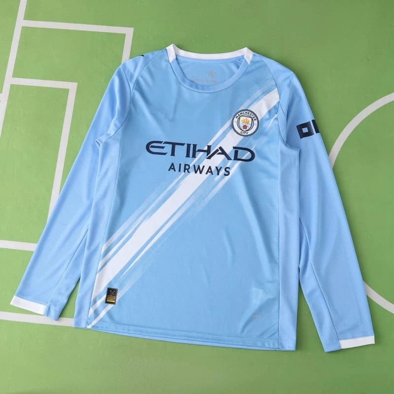 Manchester City F.C. – Camiseta Home 25/26 de manga larga Fan Version