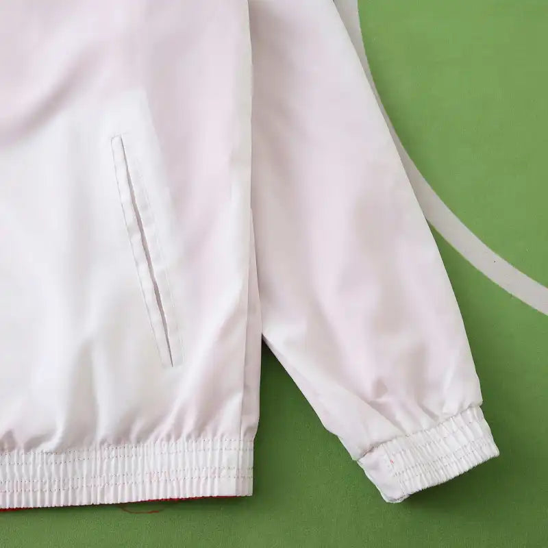 2025 Real Madrid CF Cortavientos Reversible – Rojo y Blanco