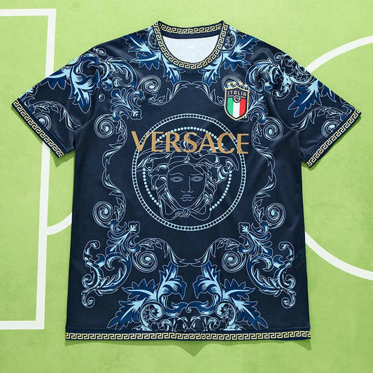 Italia – Jersey Azul Edición Especial (Versión Fan) x Versace
