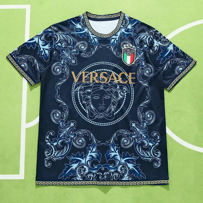 Italia – Jersey Azul Edición Especial (Versión Fan) x Versace