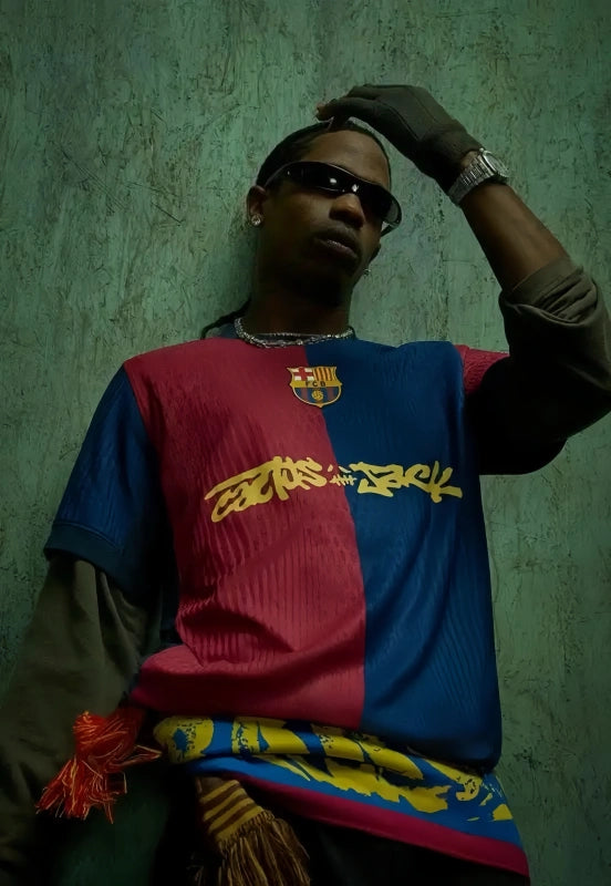 Limited Edition FC Barcelona x Travis Scott Jersey – 24/25 Men’s Kit Player Version